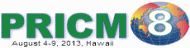 The 8th Pacific Rim International Conference on Advanced Materials and Processing